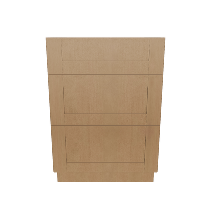 Drawer Base Kitchen Cabinet DB24 Shaker Toffee 24 in. width 34.5 in. height 24 in. depth