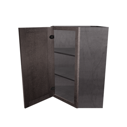 Diagonal Corner Kitchen Cabinet DC2436 Milan Slate 24 in. width 36 in. height 12 in. depth