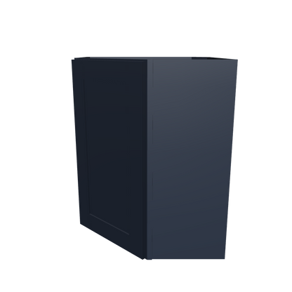 Diagonal Corner Kitchen Cabinet DC2430 Danbury Blue LessCare 24 in. width 30 in. height 12 in. depth