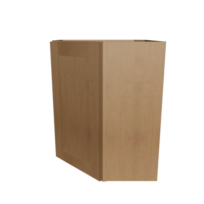 Diagonal Corner Kitchen Cabinet DC2430 Shaker Toffee 24 in. width 30 in. height 12 in. depth