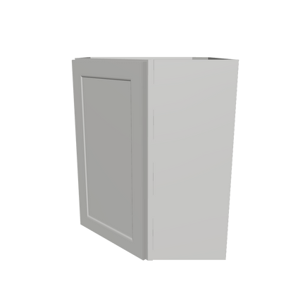 Diagonal Corner Kitchen Cabinet DC2430 Milan Pearl 24 in. width 30 in. height 12 in. depth