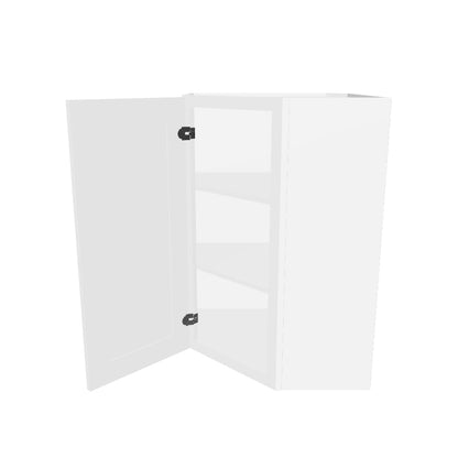 Diagonal Corner Kitchen Cabinet DC2436 Alpina White LessCare 24 in. width 36 in. height 12 in. depth