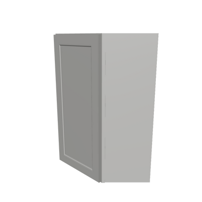 Diagonal Corner Kitchen Cabinet DC2436 Milan Pearl 24 in. width 36 in. height 12 in. depth
