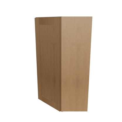 Diagonal Corner Kitchen Cabinet DC2442 Shaker Toffee 24 in. width 42 in. height 12 in. depth