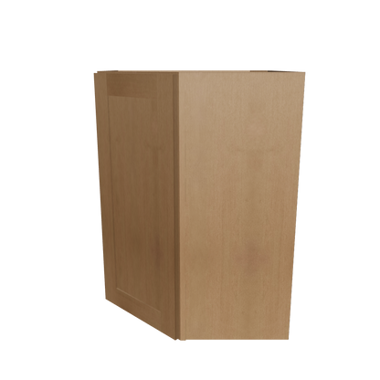 Diagonal Corner Kitchen Cabinet DC2736 Shaker Toffee 27 in. width 36 in. height 15 in. depth
