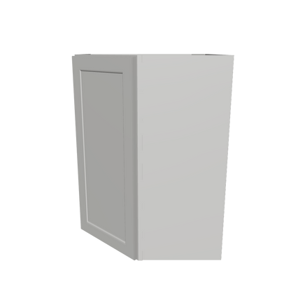 Diagonal Corner Kitchen Cabinet DC2736 Milan Pearl 27 in. width 36 in. height 15 in. depth