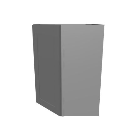 Diagonal Corner Kitchen Cabinet DC2736 Colonial Gray LessCare 27 in. width 36 in. height 15 in. depth