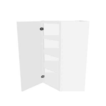 Diagonal Corner Kitchen Cabinet DC2742 Alpina White LessCare 27 in. width 42 in. height 15 in. depth