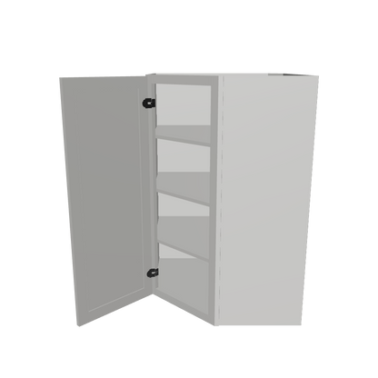 Diagonal Corner Kitchen Cabinet DC2742 Milan Pearl 27 in. width 42 in. height 15 in. depth