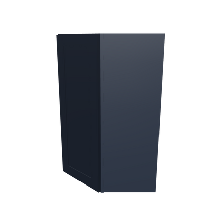 Diagonal Corner Kitchen Cabinet DC2742 Danbury Blue LessCare 27 in. width 42 in. height 15 in. depth