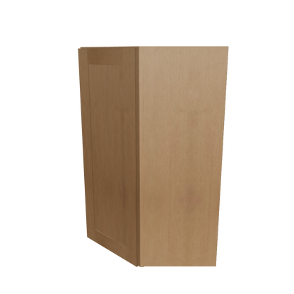 Diagonal Corner Kitchen Cabinet DC2742 Shaker Toffee 27 in. width 42 in. height 15 in. depth