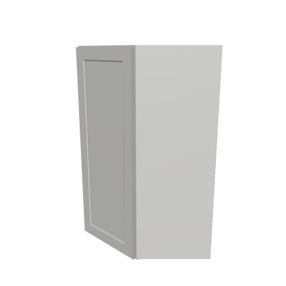 Diagonal Corner Kitchen Cabinet DC2742 Milan Pearl 27 in. width 42 in. height 15 in. depth