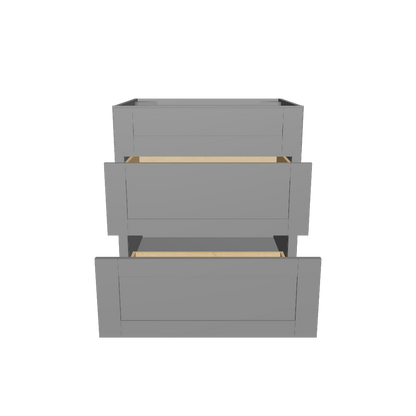 Linen Range Base Kitchen Cabinet LRB30 Colonial Gray LessCare 30 in. width 34.5 in. height 24 in. depth