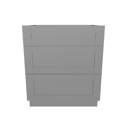 Linen Range Base Kitchen Cabinet LRB30 Colonial Gray LessCare 30 in. width 34.5 in. height 24 in. depth