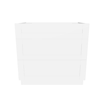 Linen Range Base Kitchen Cabinet LRB36 Alpina White LessCare 36 in. width 34.5 in. height 24 in. depth