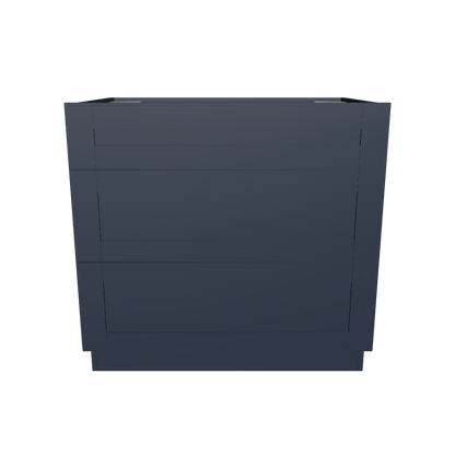 Linen Range Base Kitchen Cabinet LRB36 Danbury Blue LessCare 36 in. width 34.5 in. height 24 in. depth