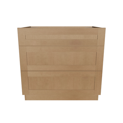 Linen Range Base Kitchen Cabinet LRB36 Shaker Toffee 36 in. width 34.5 in. height 24 in. depth