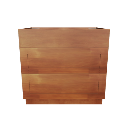 Linen Range Base Kitchen Cabinet LRB36 Newport LessCare 36 in. width 34.5 in. height 24 in. depth