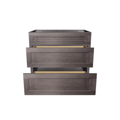 Linen Range Base Kitchen Cabinet LRB36 Milan Slate 36 in. width 34.5 in. height 24 in. depth