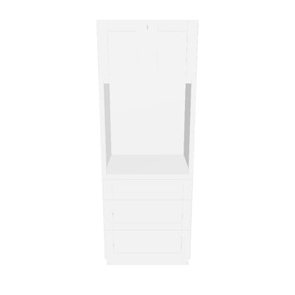 Oven Kitchen Cabinet OC3084 Alpina White LessCare 30 in. width 84 in. height 24 in. depth