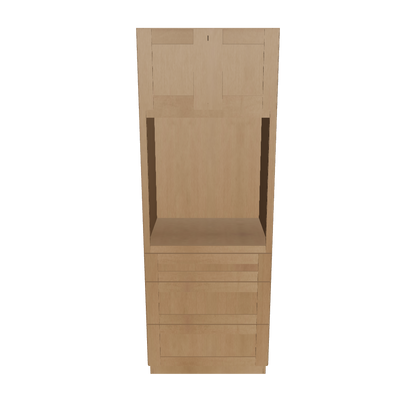 Oven Kitchen Cabinet OC3084 Shaker Toffee 30 in. width 84 in. height 24 in. depth