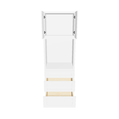 Oven Kitchen Cabinet OC3090 Alpina White LessCare 30 in. width 90 in. height 24 in. depth