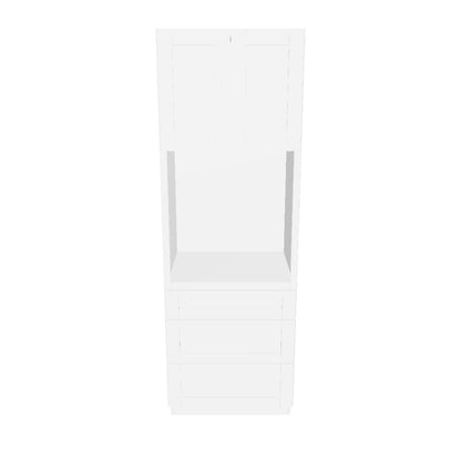 Oven Kitchen Cabinet OC3090 Alpina White LessCare 30 in. width 90 in. height 24 in. depth