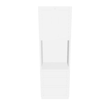 Oven Kitchen Cabinet OC3096 Alpina White LessCare 30 in. width 96 in. height 24 in. depth