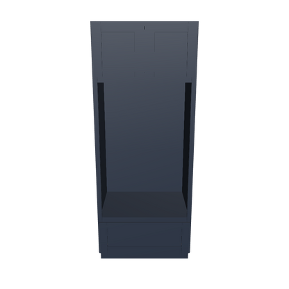 Oven Kitchen Cabinet OC3384 Danbury Blue LessCare 33 in. width 84 in. height 24 in. depth