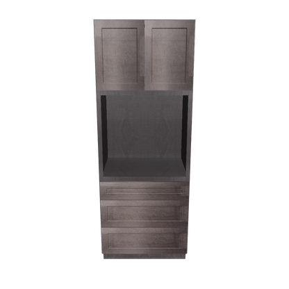 Oven Kitchen Cabinet OC3390 Milan Slate LessCare 33 in. width 90 in. height 24 in. depth