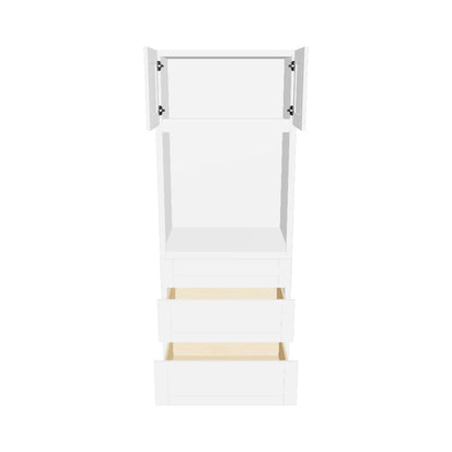 Oven Kitchen Cabinet OC3384 Alpina White LessCare 33 in. width 84 in. height 24 in. depth