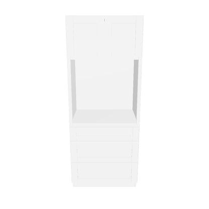 Oven Kitchen Cabinet OC3384 Alpina White LessCare 33 in. width 84 in. height 24 in. depth