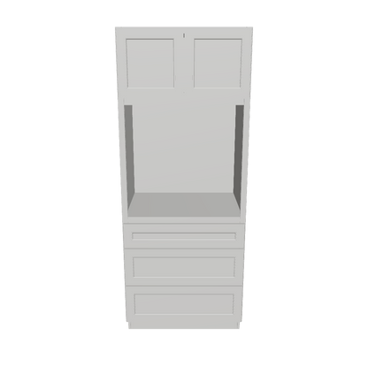 Oven Kitchen Cabinet OC3384 Milan Pearl LessCare 33 in. width 84 in. height 24 in. depth