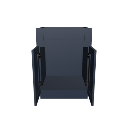 Sink Base Kitchen Cabinet SB24 Danbury Blue LessCare 24 in. width 34.5 in. height 24 in. depth