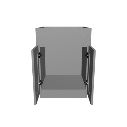Sink Base Kitchen Cabinet SB24 Colonial Gray LessCare 24 in. width 34.5 in. height 24 in. depth