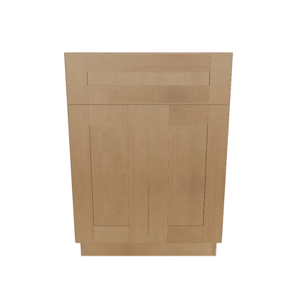 Sink Base Kitchen Cabinet SB24 Shaker Toffee LessCare 24 in. width 34.5 in. height 24 in. depth