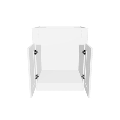 Sink Base Kitchen Cabinet SB27 Alpina White LessCare 27 in. width 34.5 in. height 24 in. depth