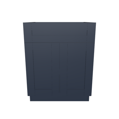 Sink Base Kitchen Cabinet SB27 Danbury Blue LessCare 27 in. width 34.5 in. height 24 in. depth