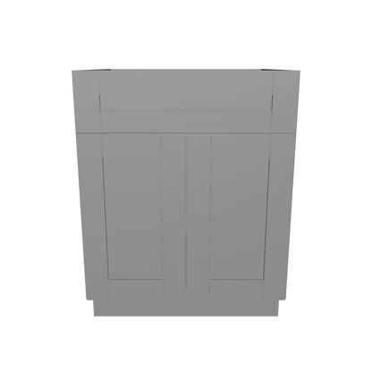 Sink Base Kitchen Cabinet SB27 Colonial Gray LessCare 27 in. width 34.5 in. height 24 in. depth