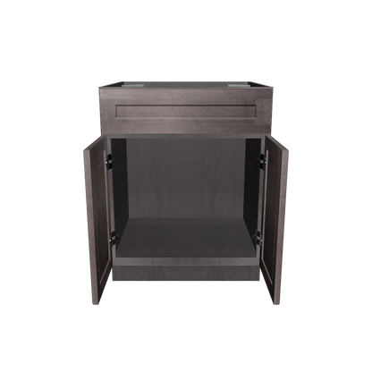 Sink Base Kitchen Cabinet SB27 Milan Slate 27 in. width 34.5 in. height 24 in. depth