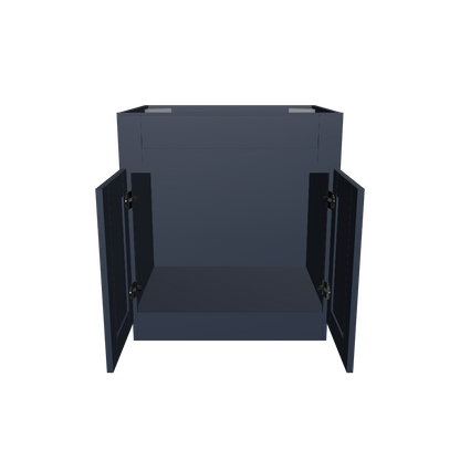 Sink Base Kitchen Cabinet SB30 Danbury Blue LessCare 30 in. width 34.5 in. height 24 in. depth