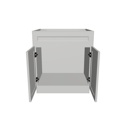 Sink Base Kitchen Cabinet SB30 Milan Pearl LessCare 30 in. width 34.5 in. height 24 in. depth