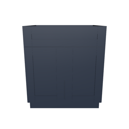 Sink Base Kitchen Cabinet SB30 Danbury Blue LessCare 30 in. width 34.5 in. height 24 in. depth