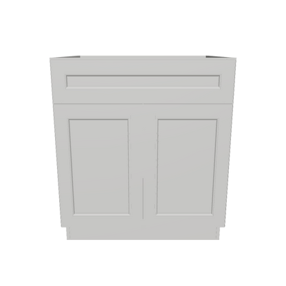 Sink Base Kitchen Cabinet SB30 Milan Pearl LessCare 30 in. width 34.5 in. height 24 in. depth