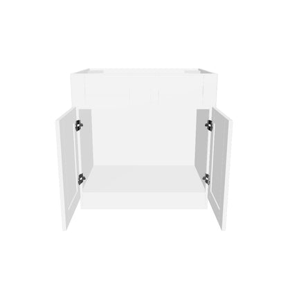 Sink Base Kitchen Cabinet SB33 Alpina White LessCare 33 in. width 34.5 in. height 24 in. depth