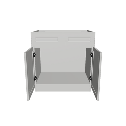 Sink Base Kitchen Cabinet SB33 Milan Pearl 33 in. width 34.5 in. height 24 in. depth