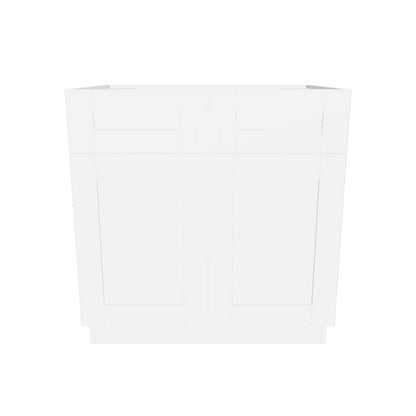 Sink Base Kitchen Cabinet SB33 Alpina White LessCare 33 in. width 34.5 in. height 24 in. depth