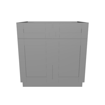 Sink Base Kitchen Cabinet SB33 Colonial Gray LessCare 33 in. width 34.5 in. height 24 in. depth
