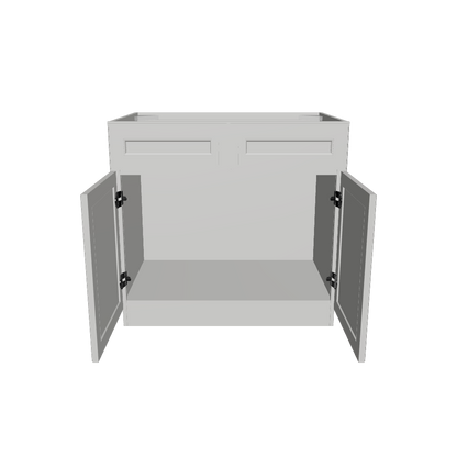 Sink Base Kitchen Cabinet SB36 Milan Pearl 36 in. width 34.5 in. height 24 in. depth