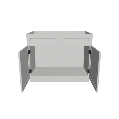 Sink Base Kitchen Cabinet SB42 Milan Pearl 42 in. width 34.5 in. height 24 in. depth
